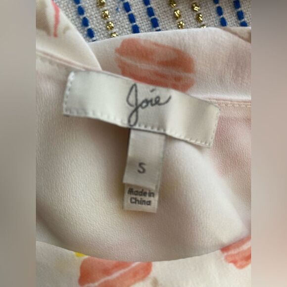 Joie Mini Dress Macaroon Print Silk Sleeveless Sz Small NWT - Picture 4 of 10